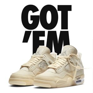 Off white Jordan 4s